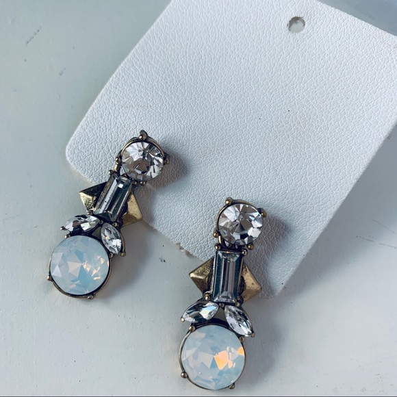 J. Crew Jewelry - J Crew rhinestone cluster earrings